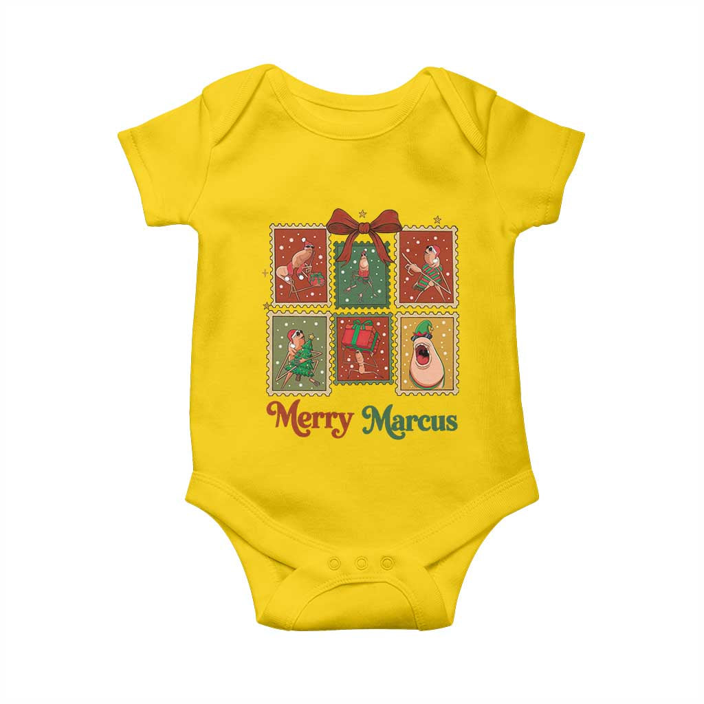 Christmas Marcus The Worm Meme Baby Onesie Funny Merry Marcus Gift TS12 Daisy Print Your Wear
