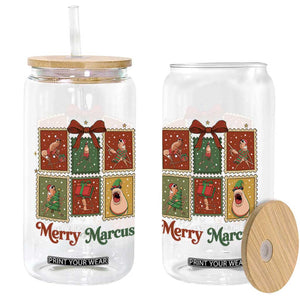 Christmas Marcus The Worm Meme Glass Can Funny Merry Marcus Gift TS12 Print Your Wear