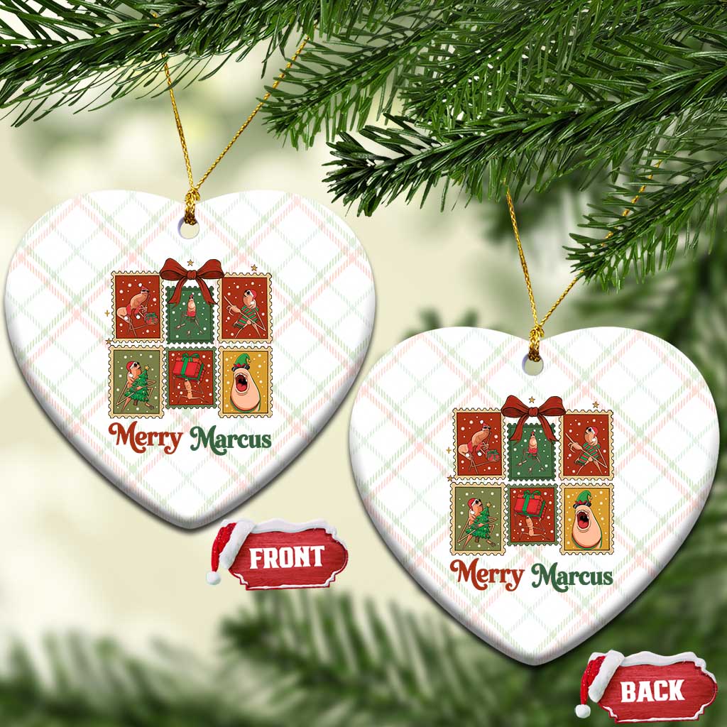 Christmas Marcus The Worm Meme Ceramic Ornament Funny Merry Marcus Gift TS12 Print Your Wear