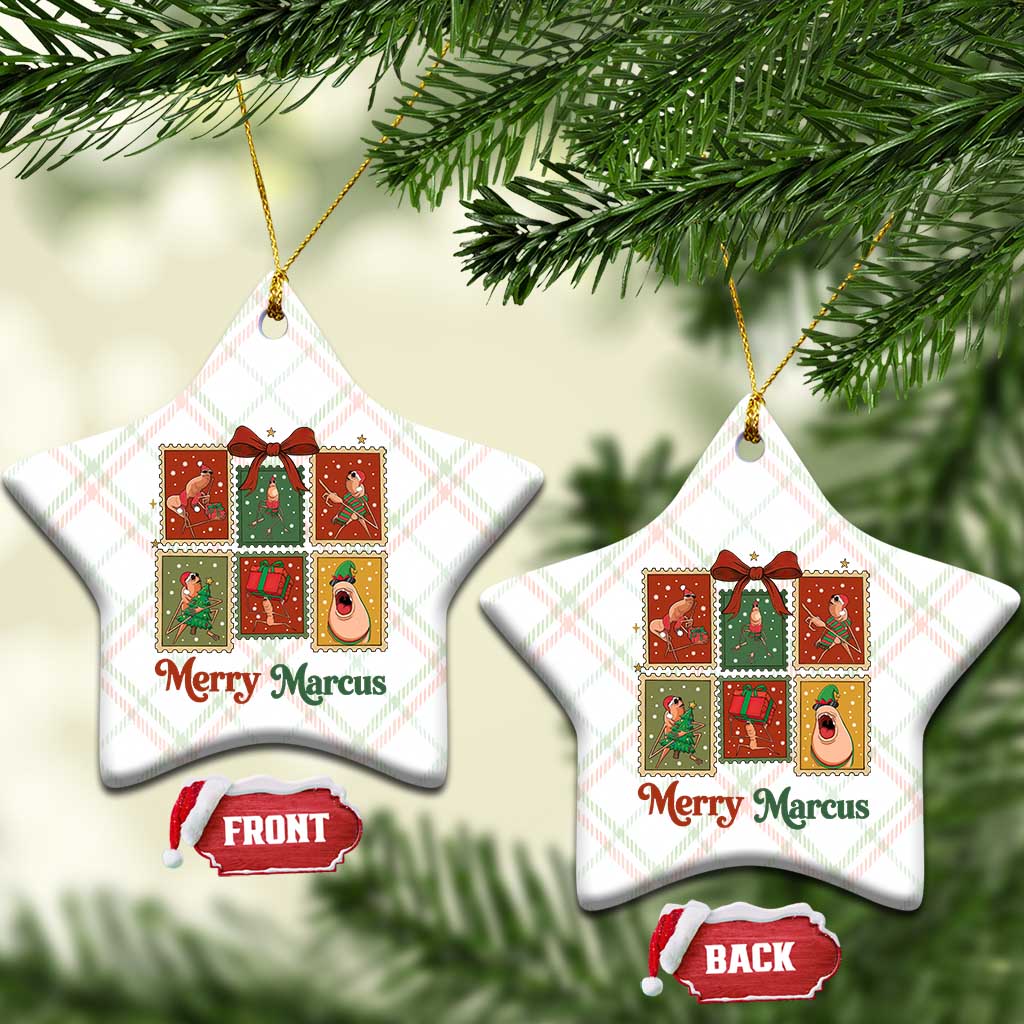 Christmas Marcus The Worm Meme Ceramic Ornament Funny Merry Marcus Gift TS12 Print Your Wear