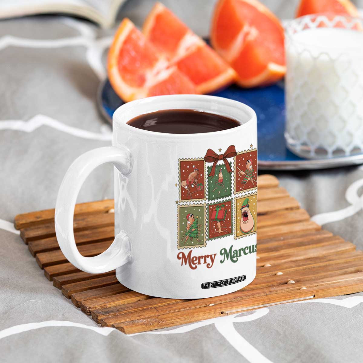 Christmas Marcus The Worm Meme Coffee Mug Funny Merry Marcus Gift TS12 Print Your Wear