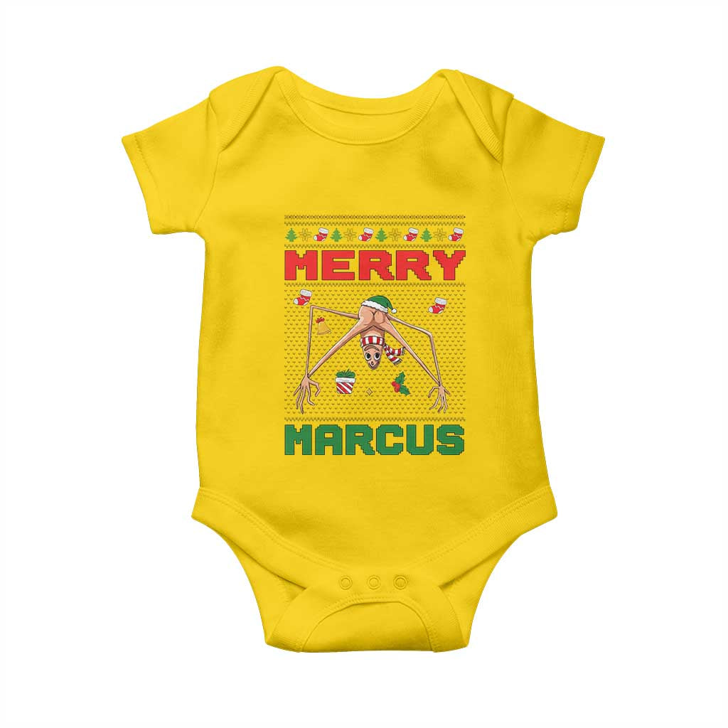 Marcus The Worm Meme Merry Marcus Baby Onesie Funny Ugly Christmas Gift TS12 Daisy Print Your Wear