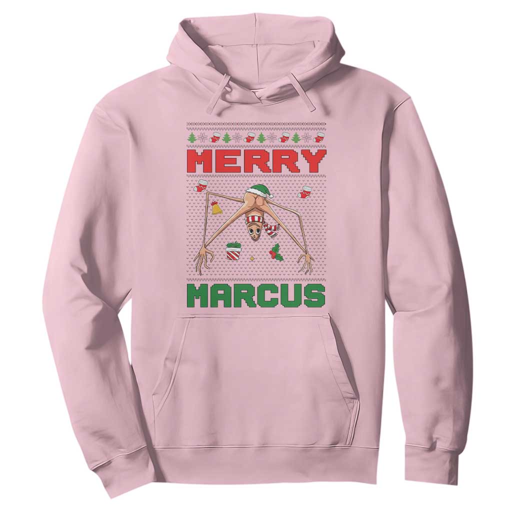 Marcus The Worm Meme Merry Marcus Hoodie Funny Ugly Christmas Gift TS12 Light Pink Print Your Wear