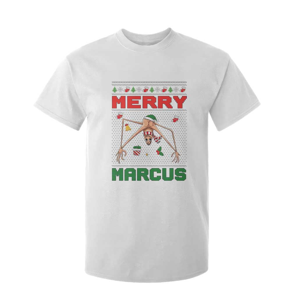 Marcus The Worm Meme Merry Marcus T Shirt For Kid Funny Ugly Christmas Gift TS12 White Print Your Wear