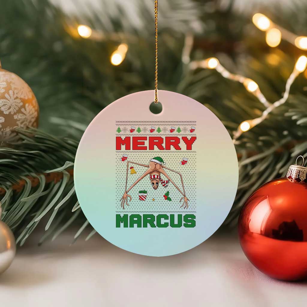 Marcus The Worm Meme Merry Marcus Ceramic Ornament Funny Ugly Christmas Gift TS12 1pc Pastel Print Your Wear