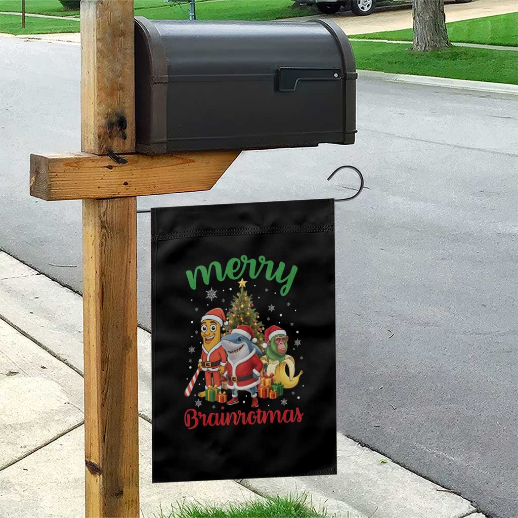 Merry Brainrotmas Garden Flag Funny Italian Brainrot Meme Christmas TS12 Print Your Wear