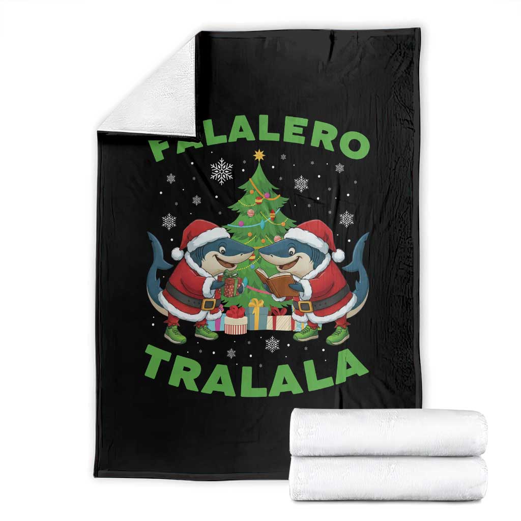 Falalero Tralala Throw Blanket Funny Italian Brainrot Meme Christmas Gift TS12 Black Print Your Wear