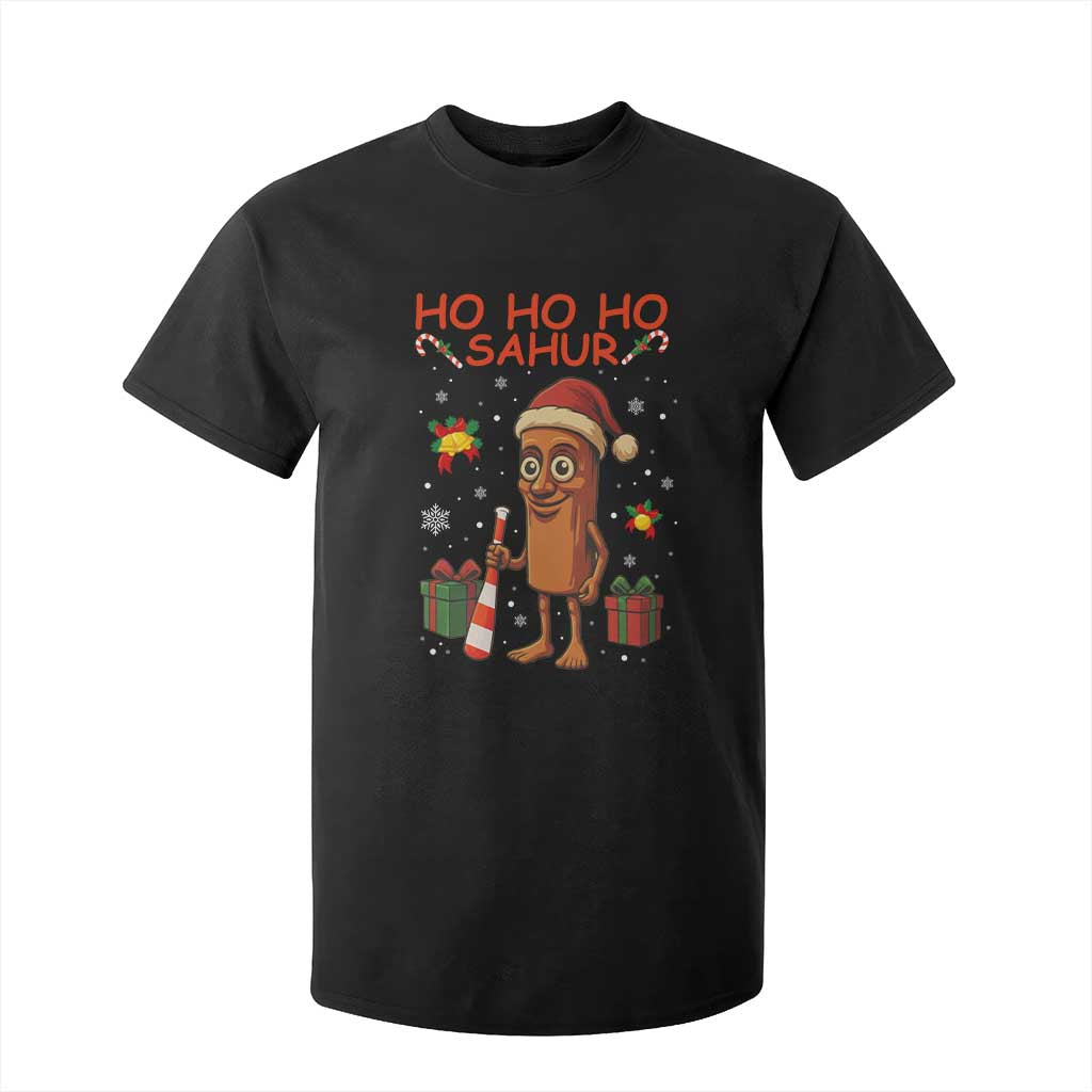 Ho Ho Ho Sahur Italian Brainrot Meme T Shirt For Kid Funny Gen Z Alpha Christmas Gift TS12 Black Print Your Wear
