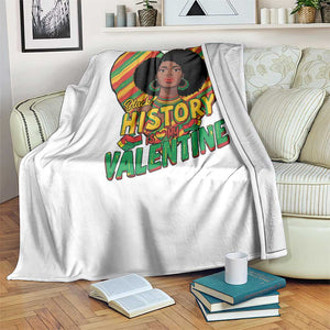 Black History Is My Valentine Throw Blanket Gift For Black Women TS12 Print Your Wear