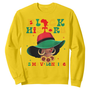 Black History Is My Valentine Sweatshirt Women Gift For February TS12 Daisy Print Your Wear