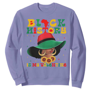 Black History Is My Valentine Sweatshirt Women Gift For February TS12 Violet Print Your Wear