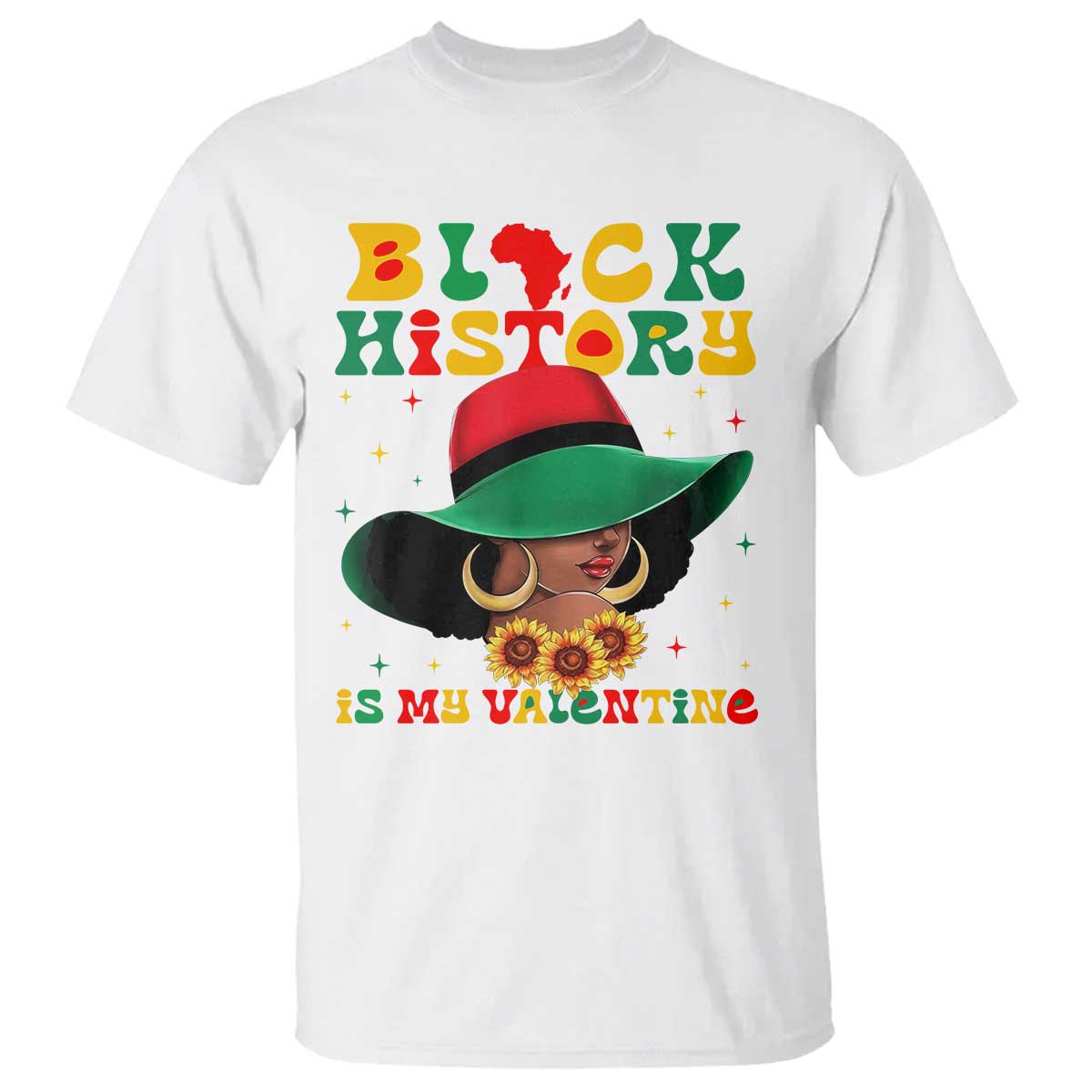 Black History Is My Valentine T Shirt Women Gift For February TS12 White Print Your Wear