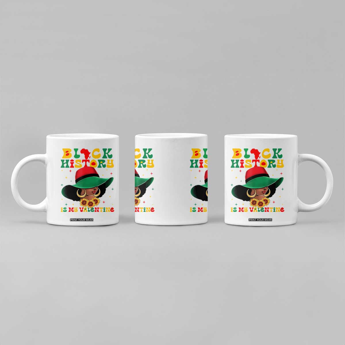 Black History Is My Valentine Coffee Mug Women Gift For February TS12 Print Your Wear