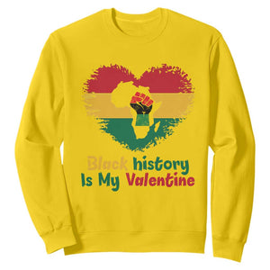 African American Women Pride Sweatshirt Black History Is My Valentine TS12 Daisy Print Your Wear