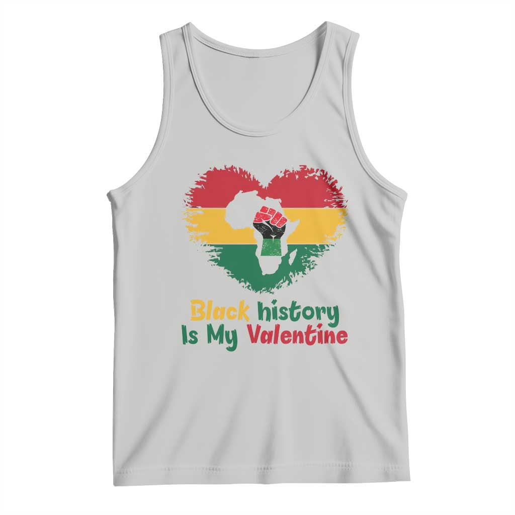 African American Women Pride Tank Top Black History Is My Valentine TS12 Ash Print Your Wear