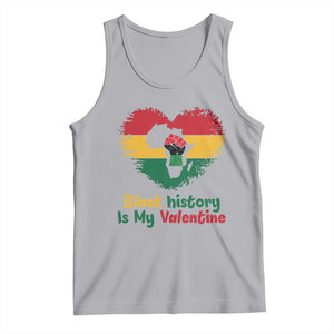 African American Women Pride Tank Top Black History Is My Valentine TS12 Athletic Heather Print Your Wear