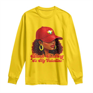 Black History Is My Valentine Long Sleeve Shirt Melanin Pride Valentines Day Gift TS12 Daisy Print Your Wear