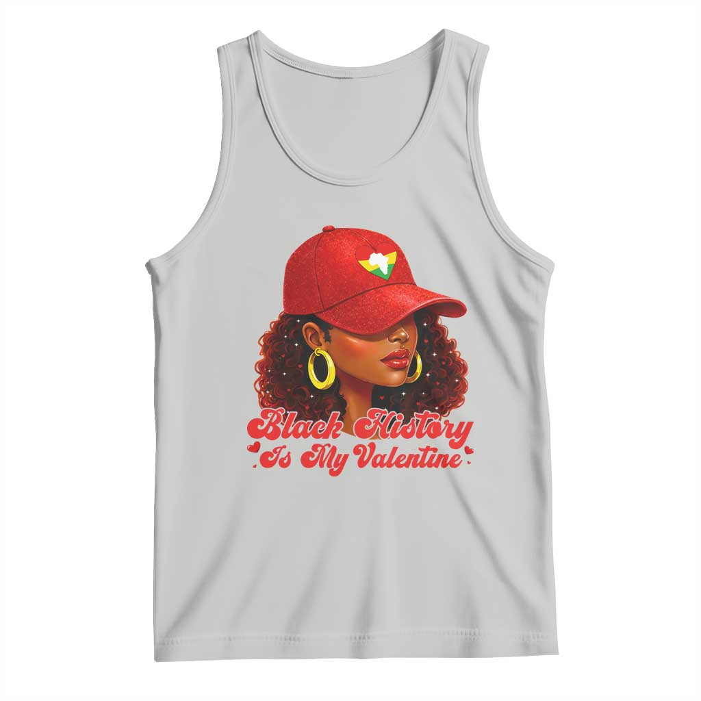 Black History Is My Valentine Tank Top Melanin Pride Valentines Day Gift TS12 Ash Print Your Wear