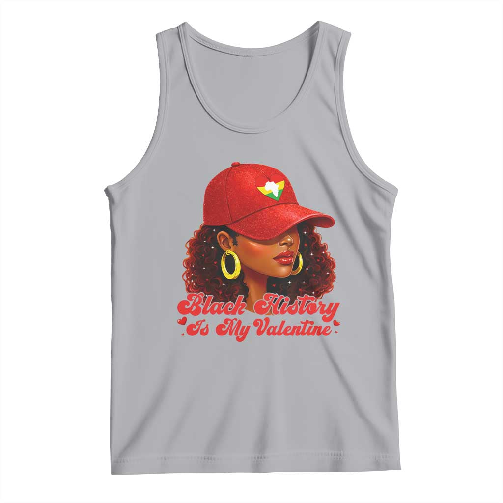 Black History Is My Valentine Tank Top Melanin Pride Valentines Day Gift TS12 Athletic Heather Print Your Wear