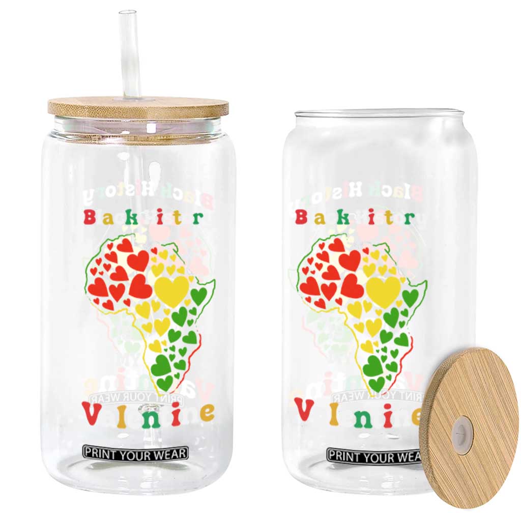 Melanin Queen Black History Month Glass Can Is My Valentine TS12 Print Your Wear