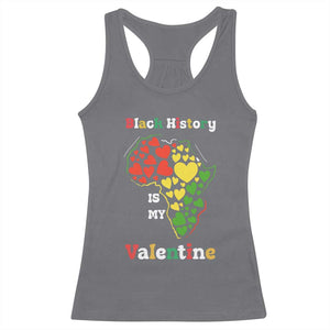 Melanin Queen Black History Month Racerback Tank Top Is My Valentine TS12 Charcoal Print Your Wear
