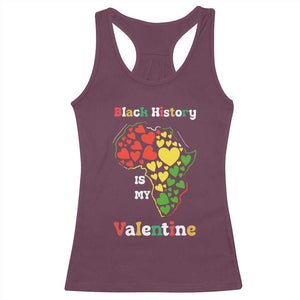 Melanin Queen Black History Month Racerback Tank Top Is My Valentine TS12 Maroon Print Your Wear