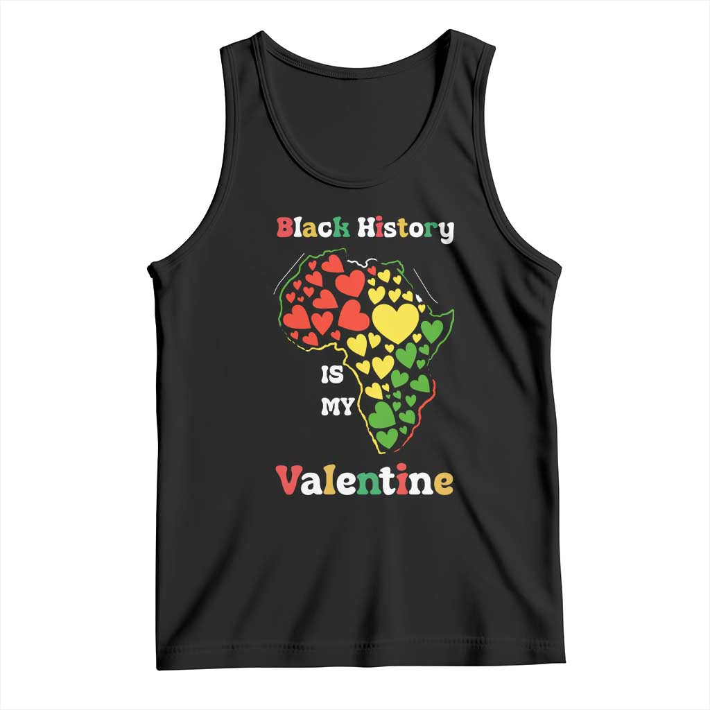 Melanin Queen Black History Month Tank Top Is My Valentine TS12 Black Print Your Wear