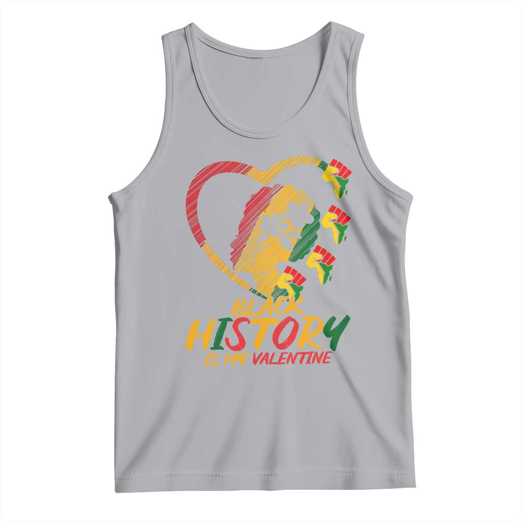 Black History Is My Valentine Tank Top Gift For Melanin Queen TS12 Athletic Heather Print Your Wear