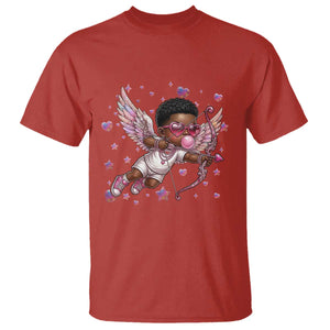 Cute Black Cupid T Shirt African American Valentines Day Gift TS12 Red Print Your Wear
