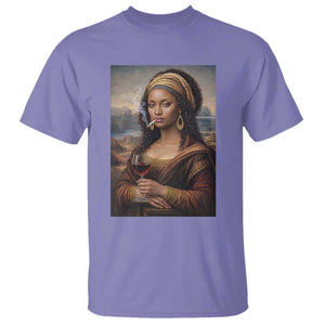 Funny Black Mona Lisa T Shirt Melanin Queen Black History Month TS12 Violet Print Your Wear