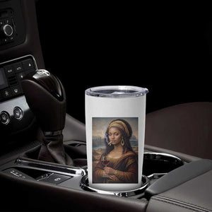 Funny Black Mona Lisa Tumbler Cup Melanin Queen Black History Month TS12 Print Your Wear