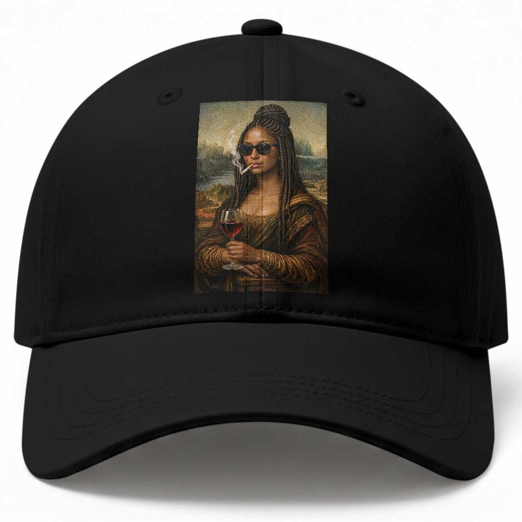Black Mona Lisa African American Baseball Cap Black History Month TS12 Print Your Wear
