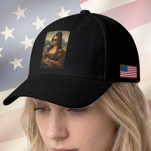 Black Mona Lisa African American Baseball Cap Black History Month TS12 Print Your Wear