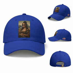 Black Mona Lisa African American Baseball Cap Black History Month TS12 Baseball Cap Universal Fit Royal Blue Print Your Wear