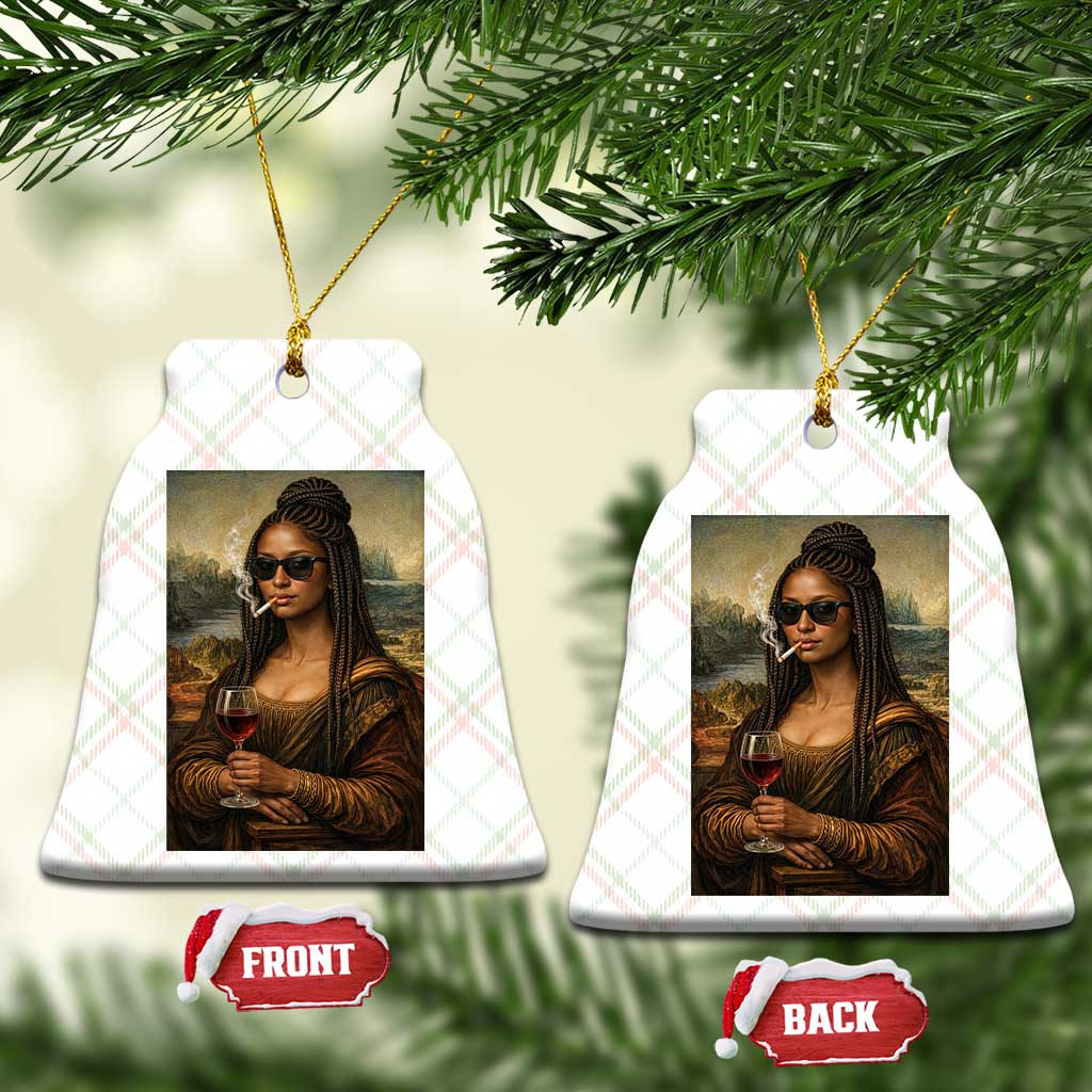 Black Mona Lisa African American Ceramic Ornament Black History Month TS12 Print Your Wear