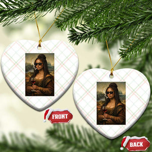 Black Mona Lisa African American Ceramic Ornament Black History Month TS12 Print Your Wear