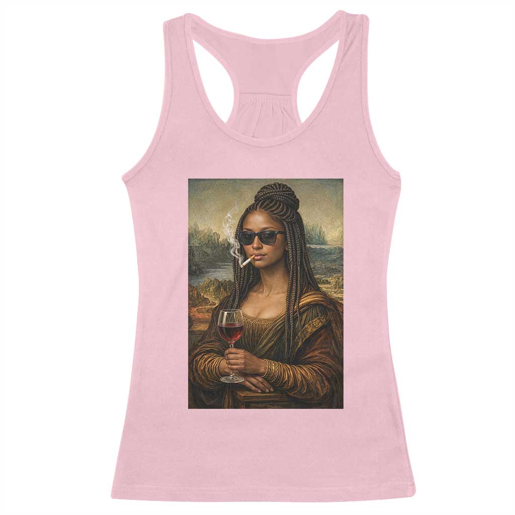 Black Mona Lisa African American Racerback Tank Top Black History Month TS12 Light Pink Print Your Wear