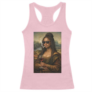 Black Mona Lisa African American Racerback Tank Top Black History Month TS12 Light Pink Print Your Wear
