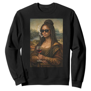 Black Mona Lisa African American Sweatshirt Black History Month TS12 Black Print Your Wear