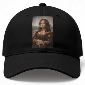 Funny Black Mona Lisa Baseball Cap African American Pride TS12 Print Your Wear