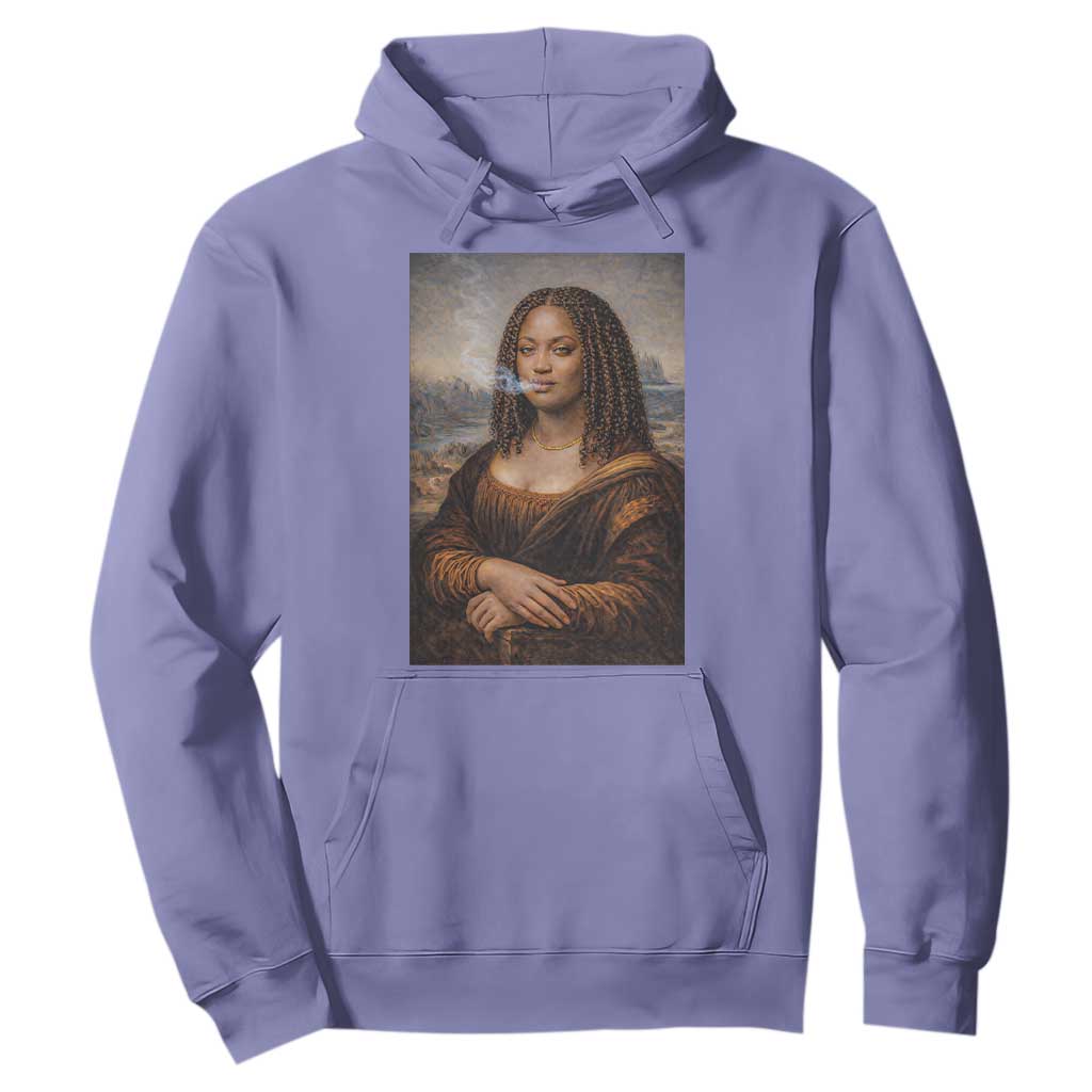 Funny Black Mona Lisa Hoodie African American Pride TS12 Violet Print Your Wear