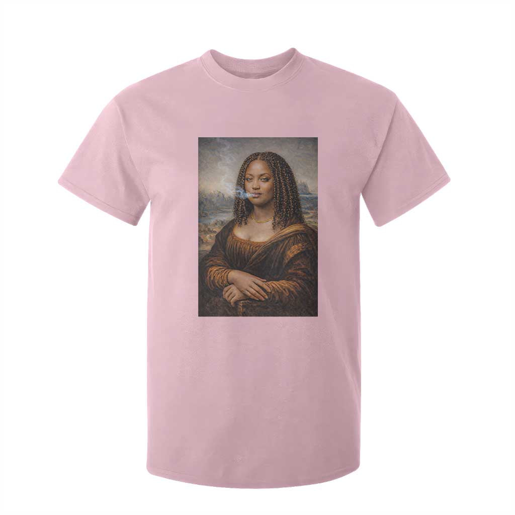 Funny Black Mona Lisa T Shirt For Kid African American Pride TS12 Light Pink Print Your Wear