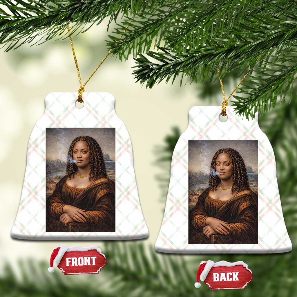 Funny Black Mona Lisa Ceramic Ornament African American Pride TS12 Print Your Wear