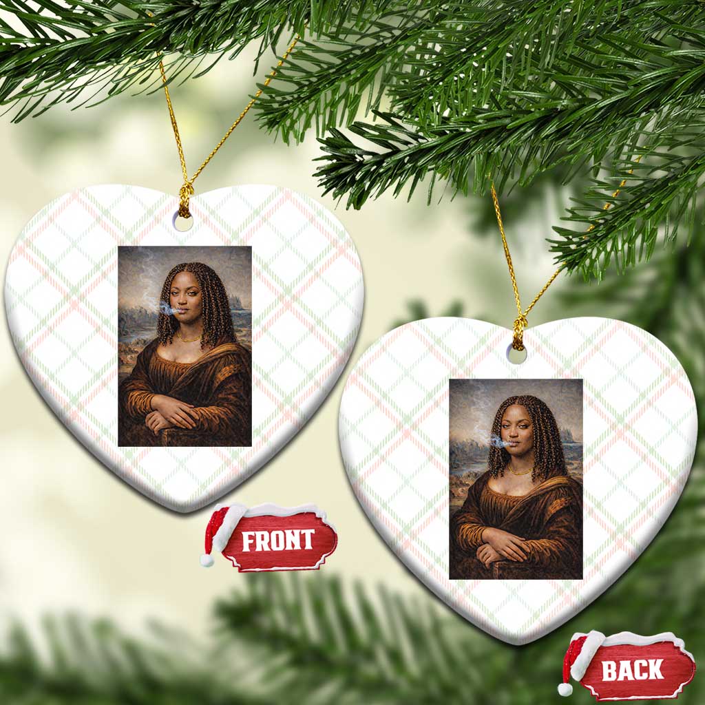 Funny Black Mona Lisa Ceramic Ornament African American Pride TS12 Print Your Wear