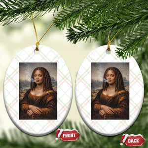 Funny Black Mona Lisa Ceramic Ornament African American Pride TS12 Print Your Wear
