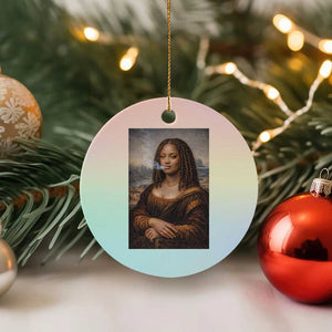 Funny Black Mona Lisa Ceramic Ornament African American Pride TS12 1pc Pastel Print Your Wear