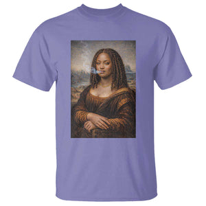 Funny Black Mona Lisa T Shirt African American Pride TS12 Violet Print Your Wear