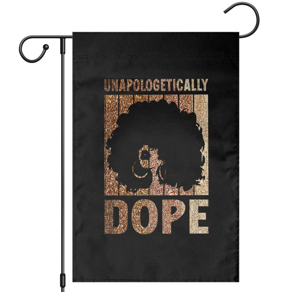 Melanin Queen Glitter Print Garden Flag Unapologetically Dope TS12 Black Print Your Wear