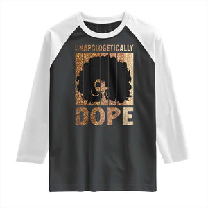 Melanin Queen Glitter Print Raglan Shirt Unapologetically Dope TS12 Black White Print Your Wear