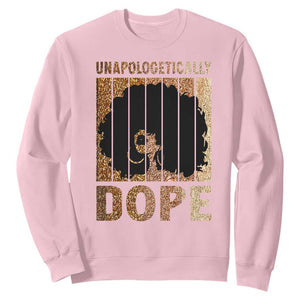 Melanin Queen Glitter Print Sweatshirt Unapologetically Dope TS12 Light Pink Print Your Wear